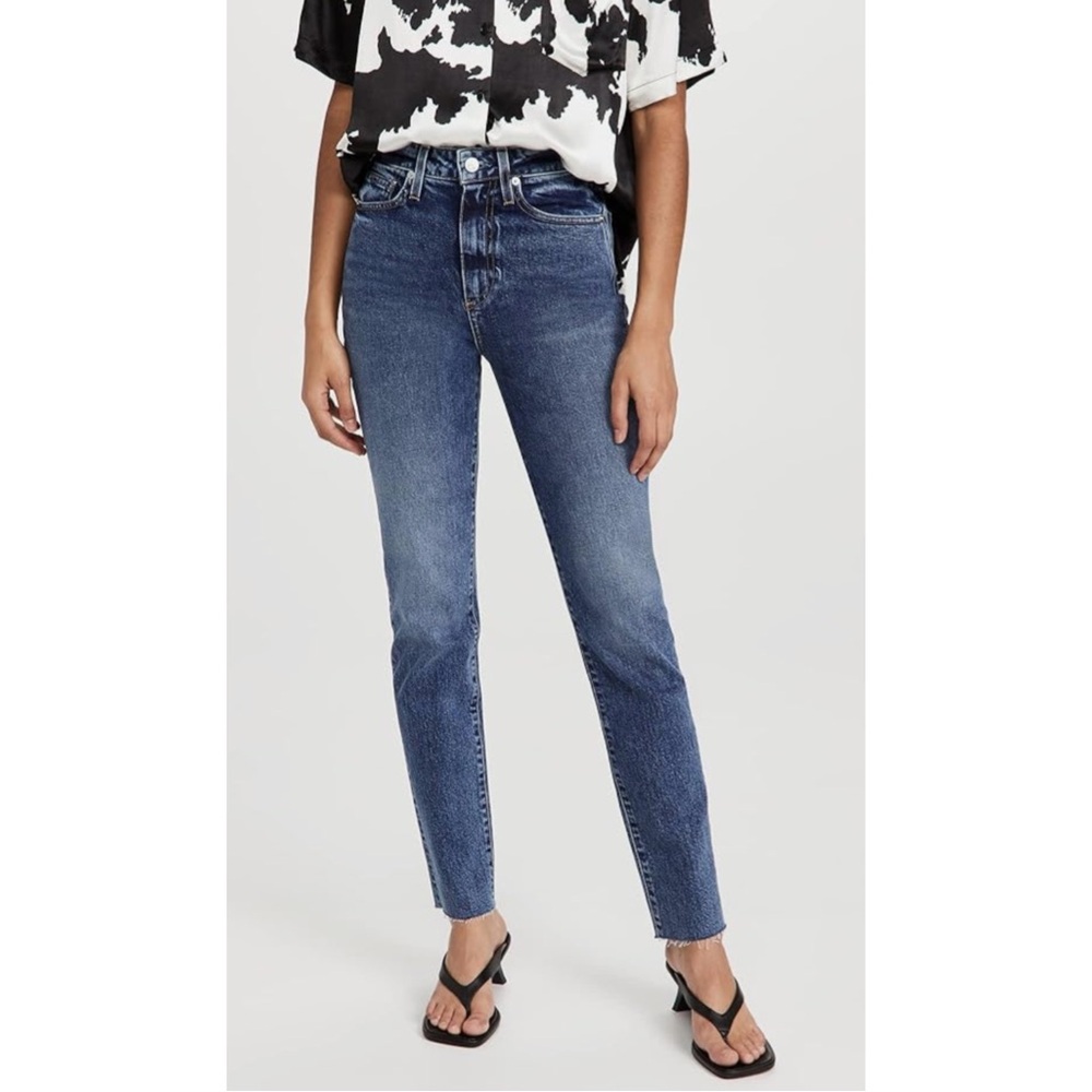 LE JEAN | Lara Willow Wash High-Rise Slim Jean, Size 25